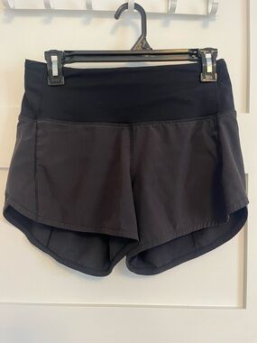 lululemon athletica Black Running Shorts with High Waist